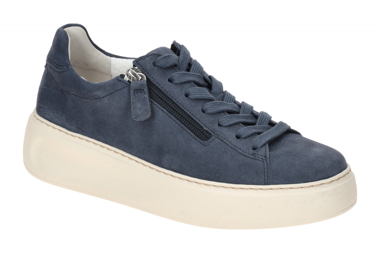 Gabor 66.488.36 FLORENZ Damen-Sneaker Blau River Lederschuhe Comfort 1 Gabor 66.488.36 FLORENZ Damen-Sneaker Blau River Lederschuhe Comfort