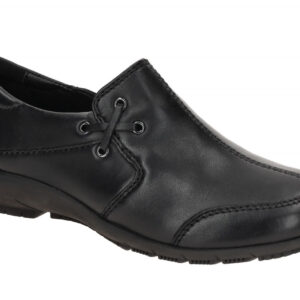 Josef Seibel Damen Slipper CHARLOTTE 17 Schwarz Echtleder Gummisohle Keilabsatz