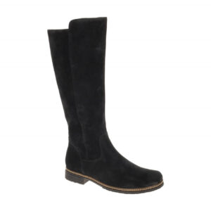 Gabor 74.679 Damenstiefel Pazifikblau - elegant, echtleder, rund, 2cm Absatz