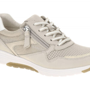 Gabor 86.978.31 ROLLINGSOFT Beige/Wei? Schn?r-Halbschuhe - Leichte und bequem...