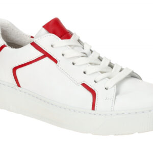 Gabor 63.210.25 Damen Halbschuhe wei?/rot - Gabor BEST FITTING - Echtleder - ...