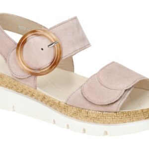 Gabor 43.723 Damen Sandalette rose - BEST FITTING, Keilabsatz 2cm