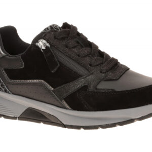 Gabor 0106.01.001 ROLLINGSOFT Damen Halbschuhe Sneaker schwarz black/anthrazi...