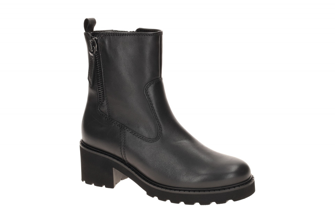 Gabor 76.631 Damen Stiefeletten Schwarz Echtleder Blockabsatz 1 Gabor 76.631 Damen Stiefeletten Schwarz Echtleder Blockabsatz