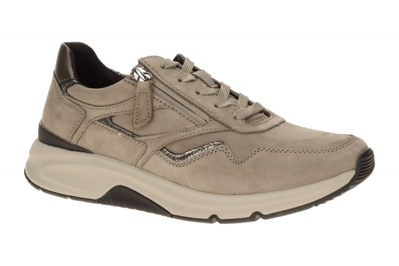 Gabor 0103.01.004 ROLLINGSOFT Damenschuhe grau fango/bronce Sneaker 1 Gabor 0103.01.004 ROLLINGSOFT Damenschuhe grau fango/bronce Sneaker