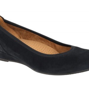 Gabor 02.690.46 KRETA Damen Ballerinas dark-blue Echtleder Keilabsatz