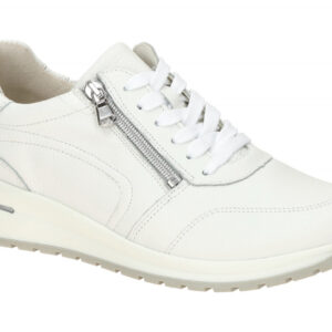 Waldl?ufer 928002 H-INESSA Damenschuhe Wei? Bequeme Schn?r-Halbschuhe