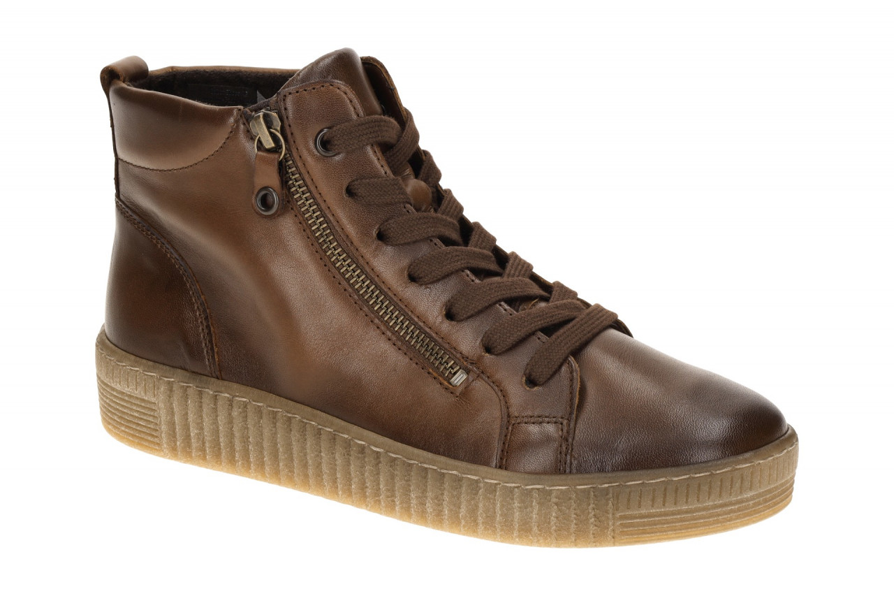 Gabor 73.730.24 Damen Stiefeletten in Braun Sattel - Bequeme Keilabsatzschuhe 1 Gabor 73.730.24 Damen Stiefeletten in Braun Sattel - Bequeme Keilabsatzschuhe