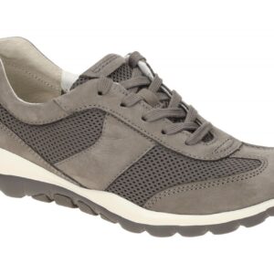 Gabor 06.966.28 Rolling Soft Sport Damenschuhe Grau Fumo Bequeme Schn?r-Halbs...