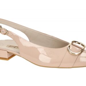 Paul Green Damenschuhe 6091-015 PG 6091 rose - frappe Sling Pumps mit goldene...