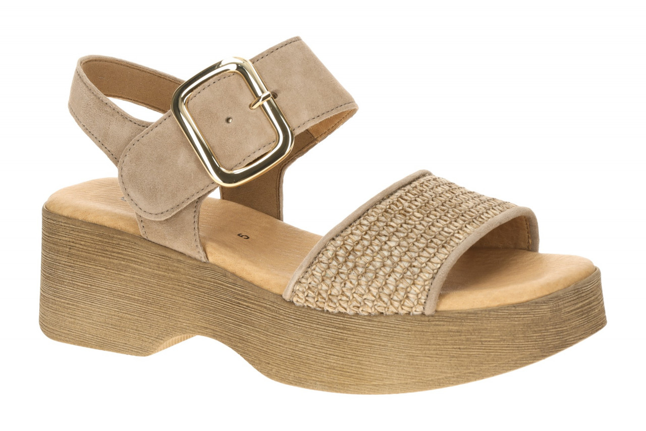 Gabor 84.526.44 Damen Sandalette Beige Sand Plateau Riemchen Sandalen 1 Gabor 84.526.44 Damen Sandalette Beige Sand Plateau Riemchen Sandalen
