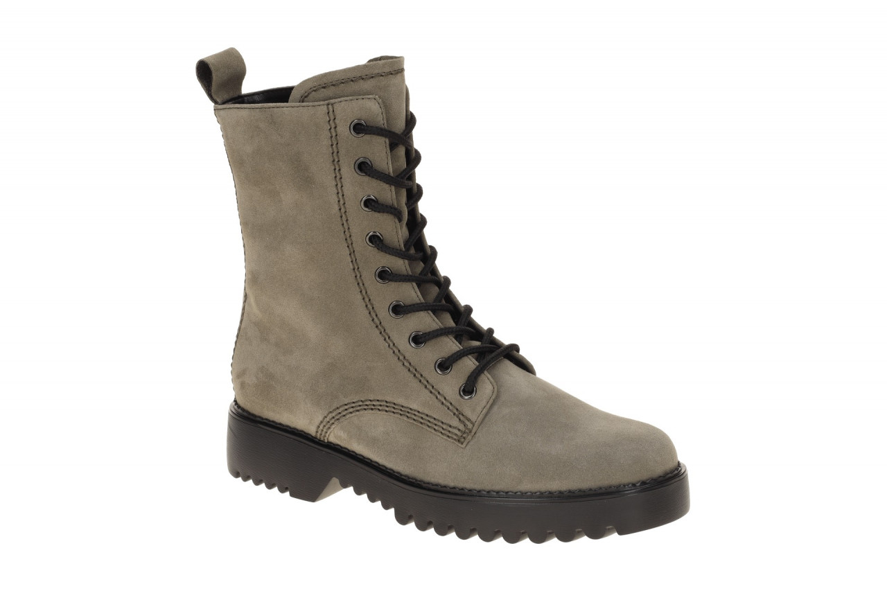 Gabor 72.755 - Damen Stiefeletten Grau Mohair LaceUp Boots 1 Gabor 72.755 - Damen Stiefeletten Grau Mohair LaceUp Boots