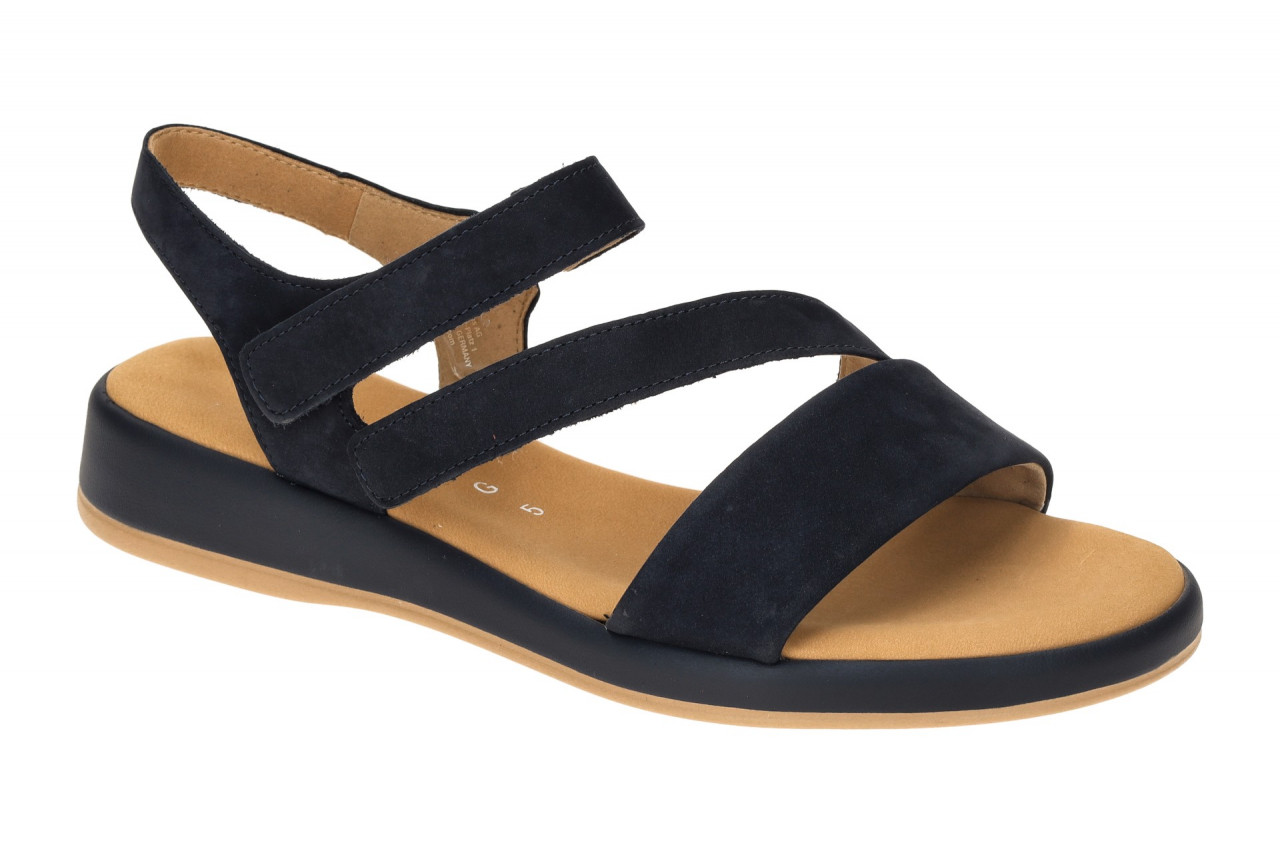 Gabor 82.733 Damen Sandalette Blau Nubuck Keilabsatz Klettverschluss 1 Gabor 82.733 Damen Sandalette Blau Nubuck Keilabsatz Klettverschluss