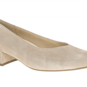 Gabor 3015.01 Damenschuhe Pumps Grau-Silk Echtleder Blockabsatz F - normal Weite