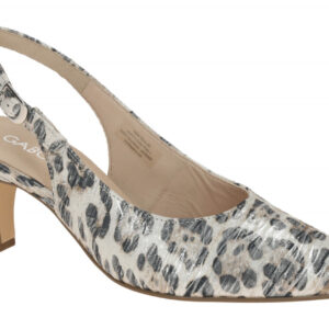 Gabor 81.590.31 Damen Sling Pumps in Wei? mit metallischem Schimmer