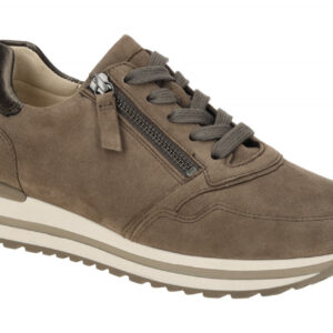 Gabor 76.528.20 TURIN Sneaker Braun - mohair/smog, Extra Weit & Komfort Fu?bett