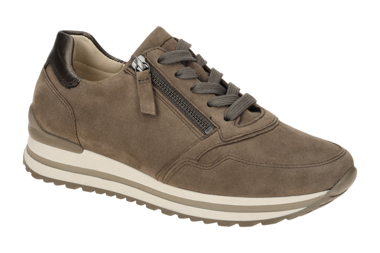 Gabor 76.528.20 TURIN Sneaker Braun - mohair/smog, Extra Weit & Komfort Fu?bett 1 Gabor 76.528.20 TURIN Sneaker Braun - mohair/smog, Extra Weit & Komfort Fu?bett