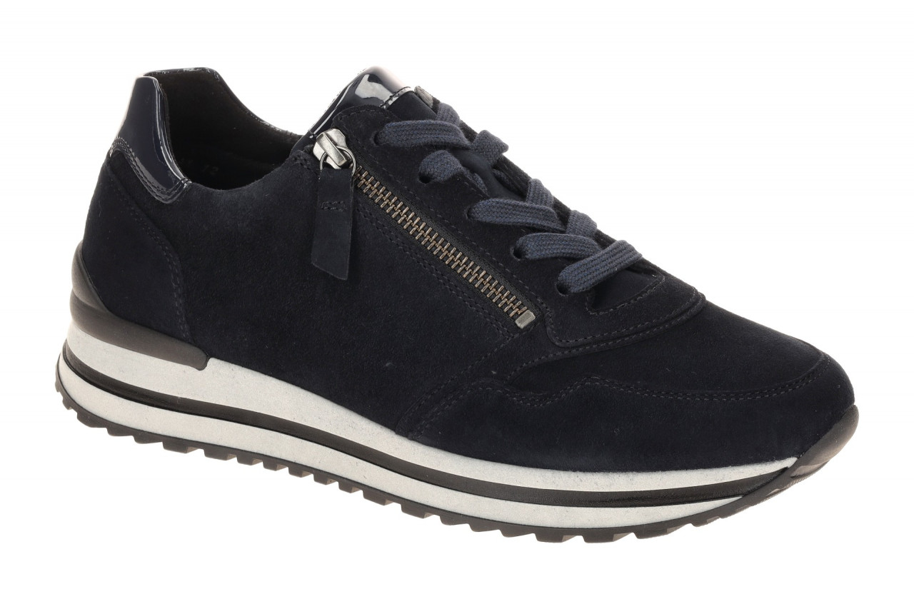 Gabor 76.528.46 Dark-Blue Sneaker mit Echtleder Komfort Fu?bett 1 Gabor 76.528.46 Dark-Blue Sneaker mit Echtleder Komfort Fu?bett