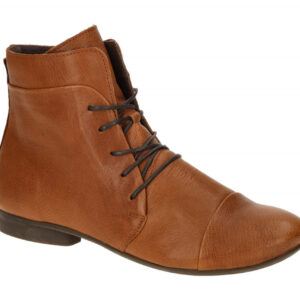 Think GUAD 2 Damen Stiefeletten in Cognac Braun - elegante Ankle Boots