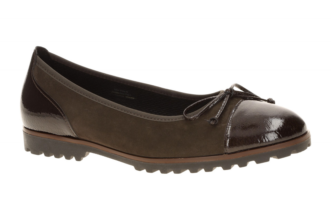 Gabor 74.100 Damen Ballerinas - Slipper Echtleder Braun Chocolate 1 Gabor 74.100 Damen Ballerinas - Slipper Echtleder Braun Chocolate
