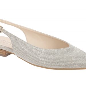 Peter Kaiser Damen Sling Pumps 19303/049 Beige Sand Glitzernd Flexibel bequem