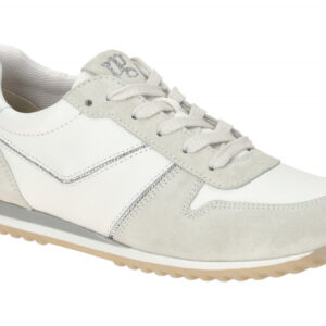 Paul Green Damen Sneaker 5332-05 Wei? Ice/White Veloursleder Glitzer Textil E...