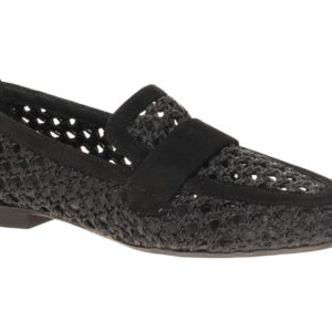 Paul Green Slipper 1209-009 Schwarz Damenschuhe Nubuck Leder Textil Gummisohle