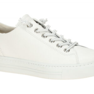 Paul Green Damen Halbschuh Sneaker PG 4081-06 Wei? Silber Echtleder Frottee-F...