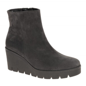 Gabor 74.780-19 Damen Keilstiefelette dark-grey Best-Fitting 5cm-Absatz