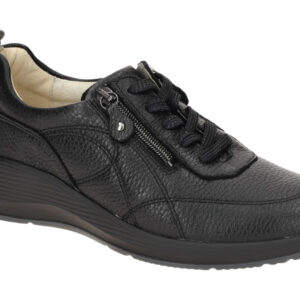 Waldl?ufer 698004 KALEA Damenschuhe Schwarz Bequeme Schn?r-Halbschuhe