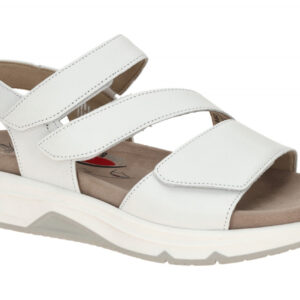 Gabor 86.882.50 Damen Sandalen wei? - Rollingsfot mit Keilabsatz