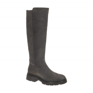 Gabor 71.859.19 Damenstiefel Pepper/Schwarz Blockabsatz Echtleder Kniehoch