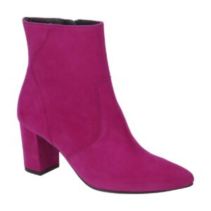 Paul Green Damen Stiefeletten 8050-05x lila elegante Velourleder absatzschuhe