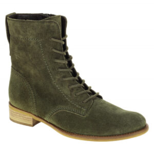 Gabor 71.646 Damen Stiefeletten oliv gr?n elegante Schuhe mit Blockabsatz