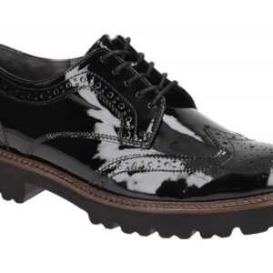 Gabor 05.244 Schwarz (Cognac) Echtleder Schn?r-Halbschuhe with Best Fitting T...