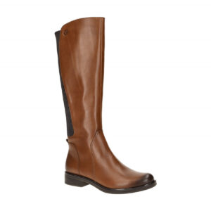 CAPRICE Damenstiefel 25513 Braun Cognac Kniehoch Blockabsatz Gummisohle Rei?v...
