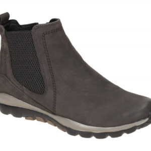 Gabor 56.860.39 Damen Stiefeletten ROLLINGSOFT Dark-Grey Bequeme Chelsea-Stiefel