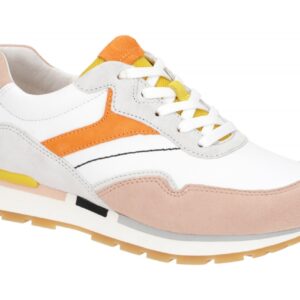 Gabor 86.366.55 Damenschuhe wei?/multicolor Sneaker Fu?bett+Echtleder+F?nffac...