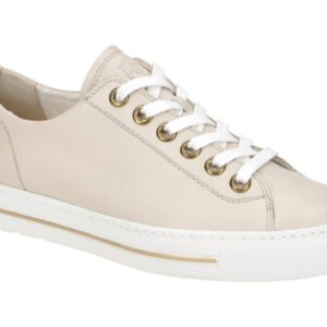 Paul Green Damen Sneaker 4704-28 beige biscuit oro Echtleder Frottee-Futter