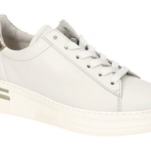 Gabor 66.395.62 FLORENZ Damen Sneaker Wei? Platino Echtleder Comfort