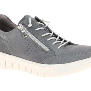Waldl?ufer 916003 H-BIRDY Damen Halbschuhe blau jeans, bequem & extra weit