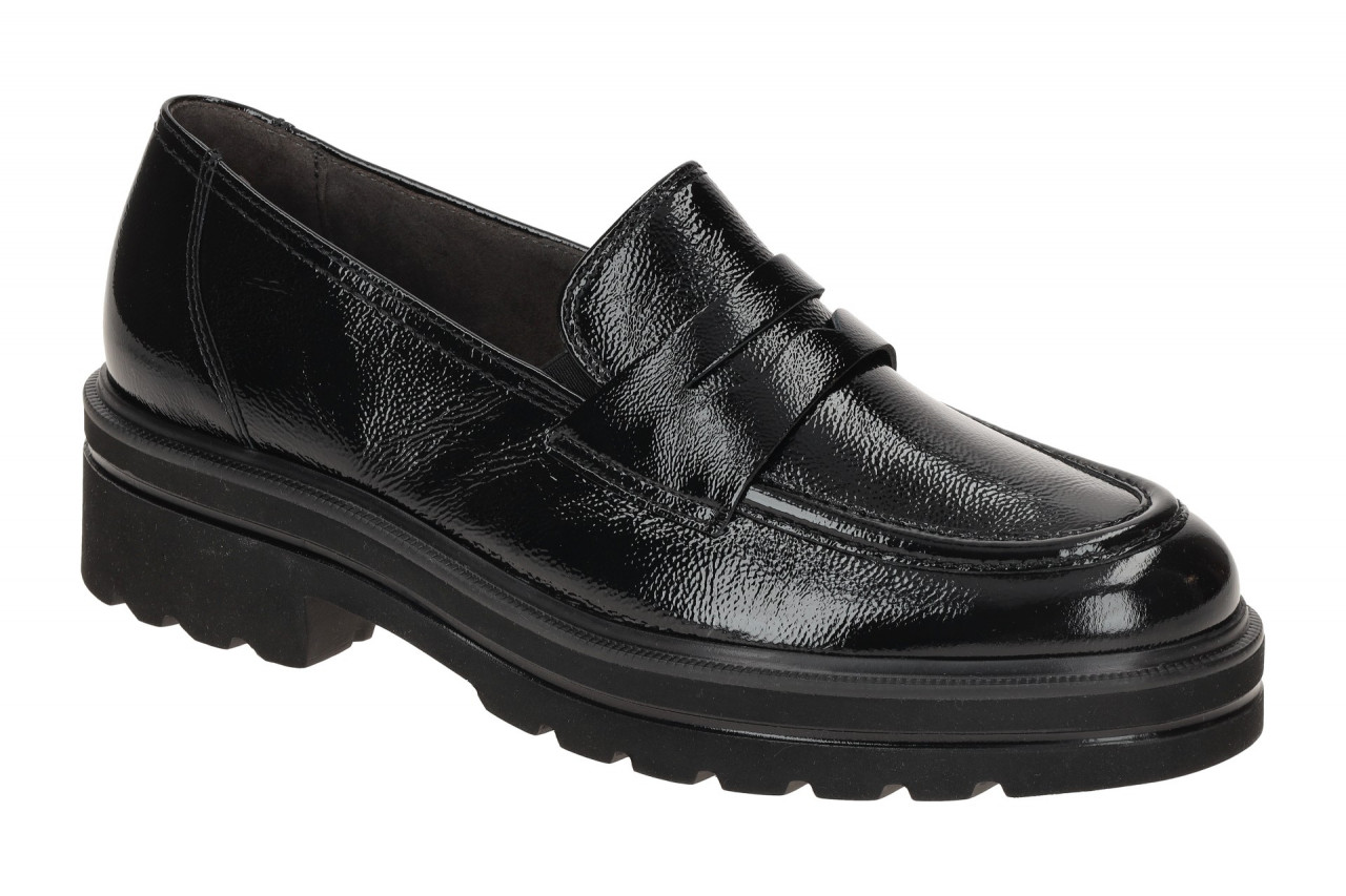 Paul Green Damen Plateau Loafer 2961-01 Schwarz Gl?nzend Lack Leder Super Sof... 1 Paul Green Damen Plateau Loafer 2961-01 Schwarz Gl?nzend Lack Leder Super Sof...