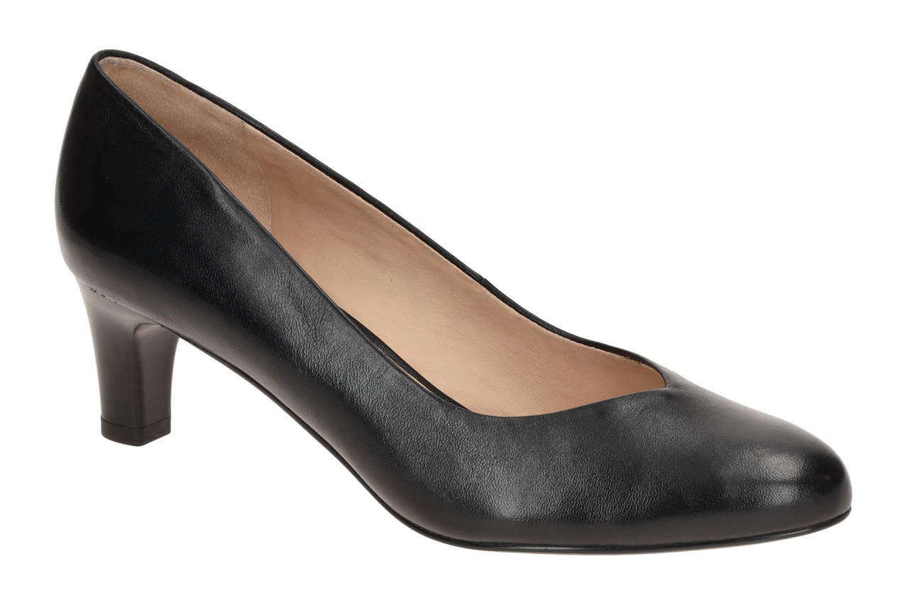 Peter Kaiser Pumps 9-72440-44 Schwarz Echtleder Trichterabsatz Rund Gr??e F 1 Peter Kaiser Pumps 9-72440-44 Schwarz Echtleder Trichterabsatz Rund Gr??e F