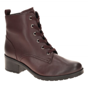 Gabor 72.816 Damen Stiefeletten merlot Glattleder Lace up Boots 4cm Blockabsatz