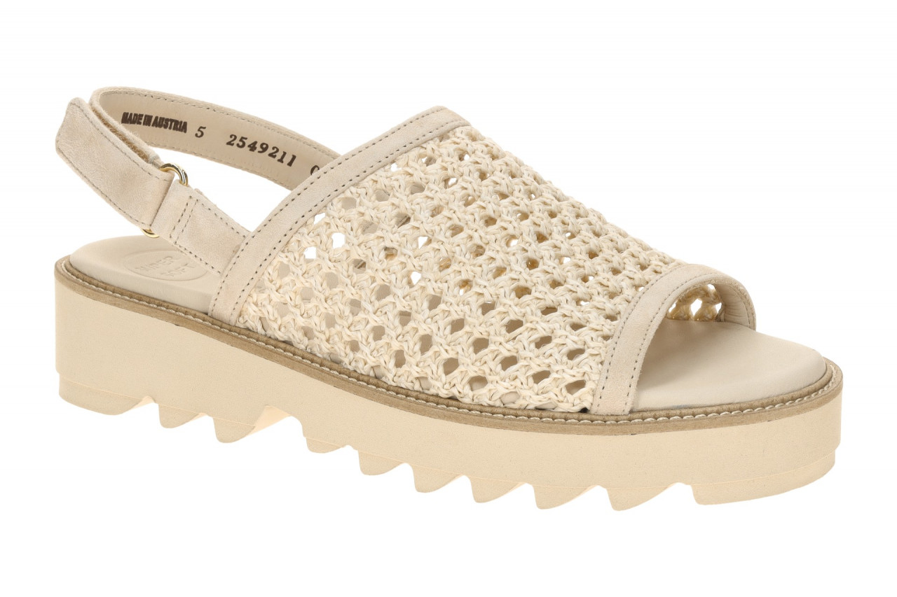 Paul Green Damen Sandalette 6209-019 Beige natur/Biscuit Velourleder Blockabsatz 1 Paul Green Damen Sandalette 6209-019 Beige natur/Biscuit Velourleder Blockabsatz