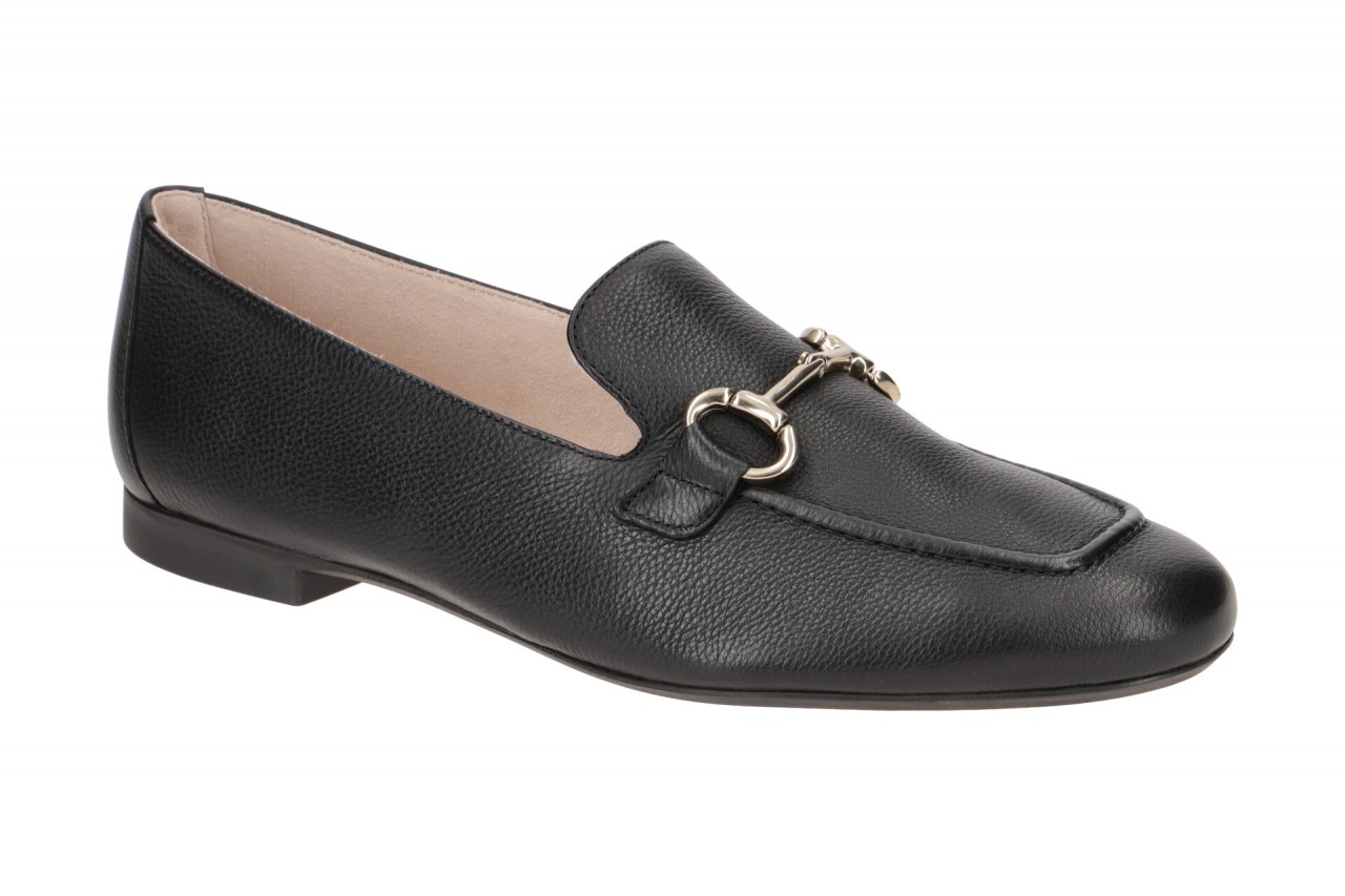 Paul Green Slipper 2596-000 Schwarz Gold Echtleder Blockabsatz 1cm Normalweite 1 Paul Green Slipper 2596-000 Schwarz Gold Echtleder Blockabsatz 1cm Normalweite