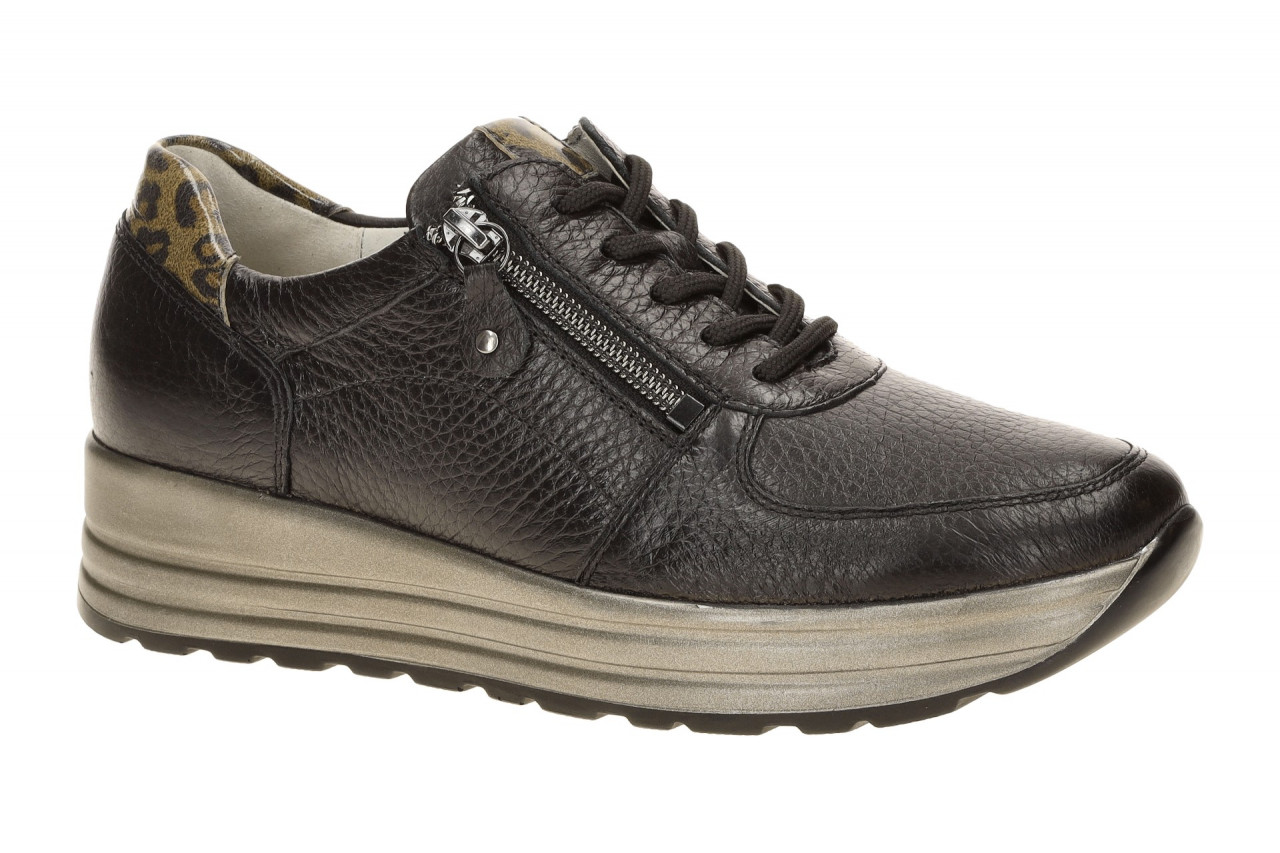 Waldl?ufer 758009 H-LANA Damenschuhe schwarz/khaki bequeme Schn?r-Halbschuhe 1 Waldl?ufer 758009 H-LANA Damenschuhe schwarz/khaki bequeme Schn?r-Halbschuhe