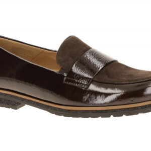 Gabor 4005.01.009 - Damen Slipper mocca braun, bequeme Halbschuhe