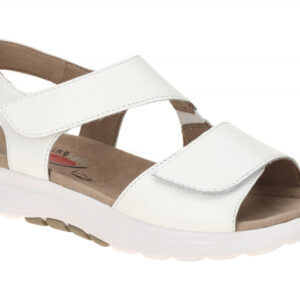 Gabor 86.815.50 ROLLINGSOFT Damen Sandale wei? Keilabsatz 1,5cm