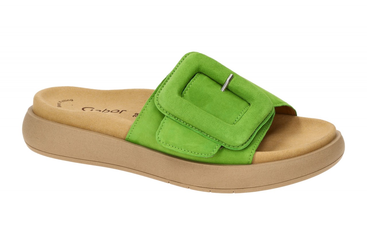 Gabor 63.751.11 Pantoletten granny green Damenschuhe bequem Echtleder Futter ... 1 Gabor 63.751.11 Pantoletten granny green Damenschuhe bequem Echtleder Futter ...